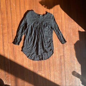 A black dress shirt